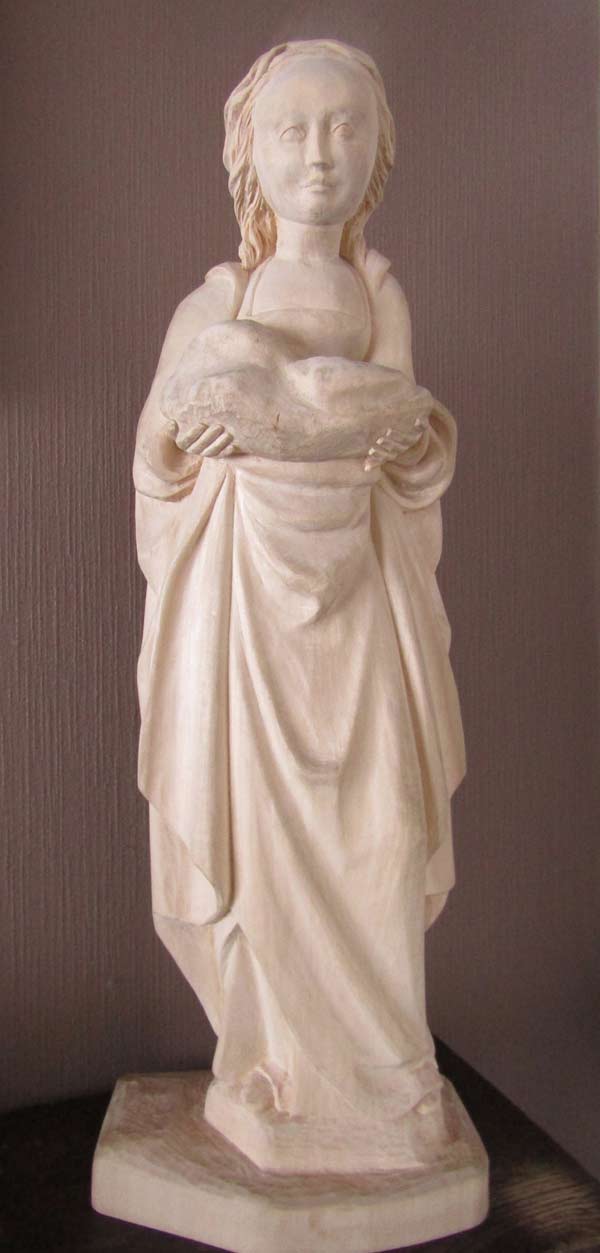Faire une copie d'une statue miraculeuse pour  Kerselare